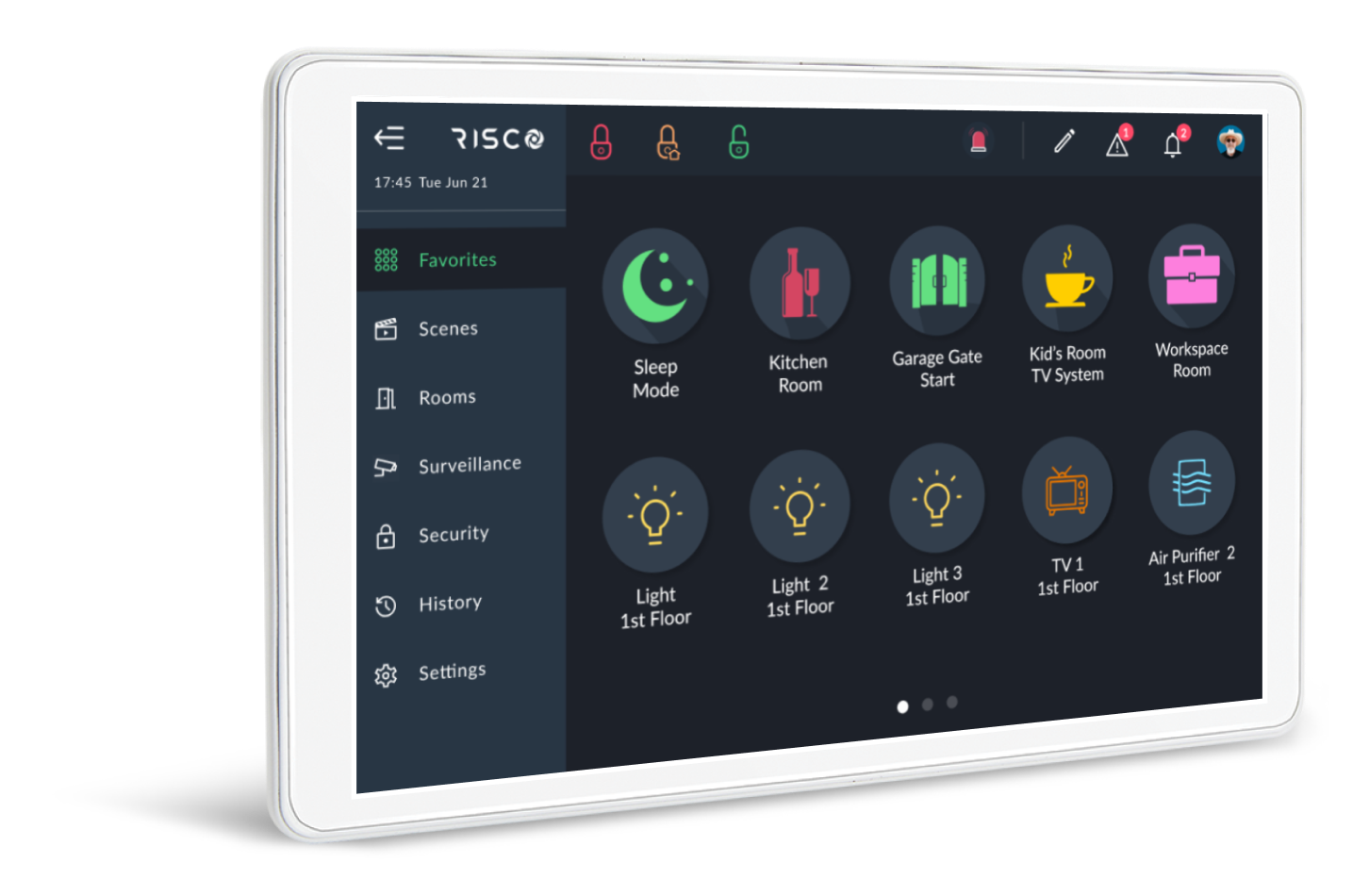 RP432KPT000A RISCONTROL IPS TOUCH SCREEN KYPD - Imagen 2